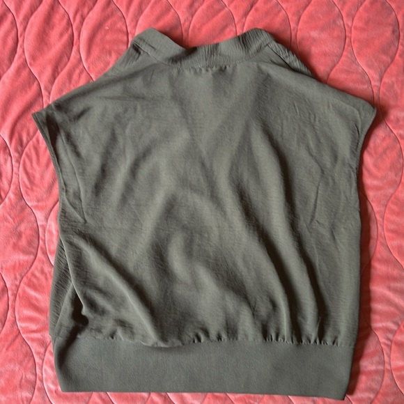 Calvin Klein Olive Blouse - Picture 2 of 3